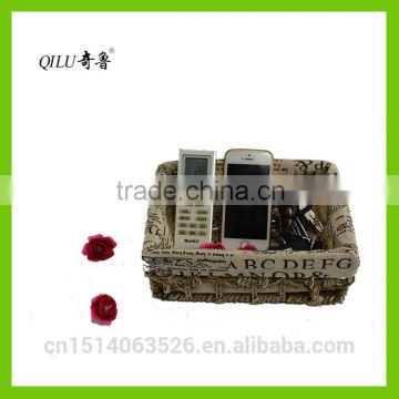 China Eco-friendly wicker storage organizer basket