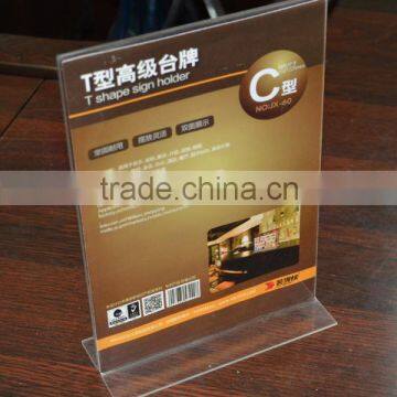 China  gold supplier customized acrylic l shaped photo frame