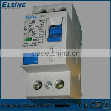 2 Pole 40A 30mA NFIN Y30 Electromagnetic type (FI) Residual Current Operated Circuit-Breaker