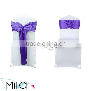 Satin elastic chair sash