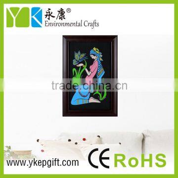 European Styly Wallpaper 3d Effect Wood Wall Panel Photo Frame