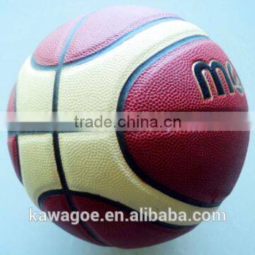 PU laminated basketball with brand quality