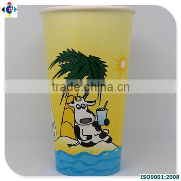 Eco-friendly Disposable Printed Cold Drink Paper Coffee Cup Wholesale