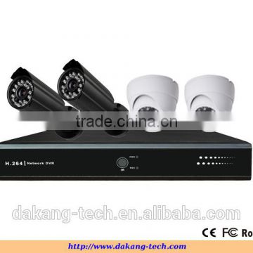 Color COMS 700TVL H.264 4CH CCTV DVR Kit ,4 IR Waterproof Cameras