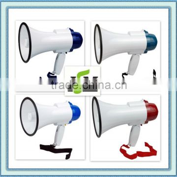 plastic handheld police siren megaphone/colorful megaphone with 110 siren