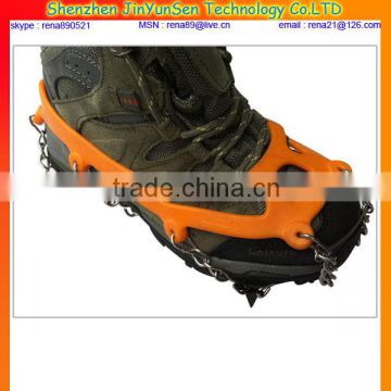 CE rubber antislip shoe spikes,winter spikes for shoes protector