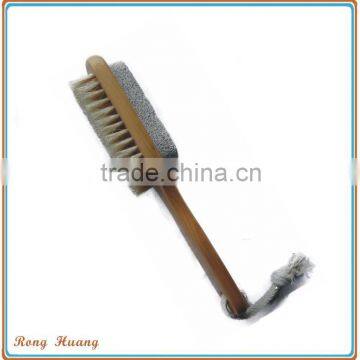 High quality wooden nail brush with pumice stone