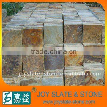 decorative rusty slate stones for exterior wall panel