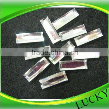 HIGHEST quality hotfix dmc rhinestone hot fix rhinestone 5x15mm rectangle shape