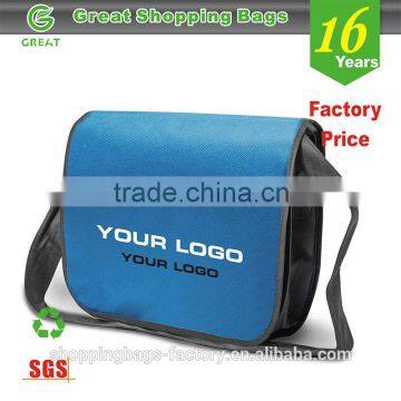 Promotional blank non woven hemp unique wholesale messenger Bag