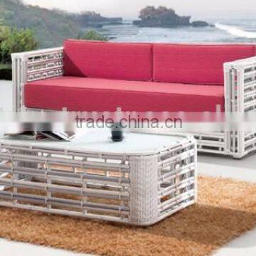 Bamboo rattan sofa set furniture - Poly rattan bamboo sofa set (1.2mm thickness alu frame, high quality wicker furniture)