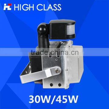 IP65 Outdoor Smart Light Infrared Microwave Sensor 30W 45W LED Spot Light Floodlight for Parking Lot Gate Garage Stair Lighting photo-4