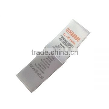 customized garment label printed care label