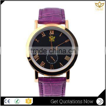 Trade assurance ce rosh certification genuine leather stainless steel back KASI brand quartz couple watch Y010