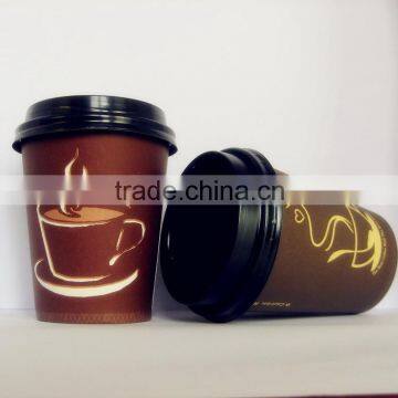 Disposable Hot Drink Paper Cups With Lid