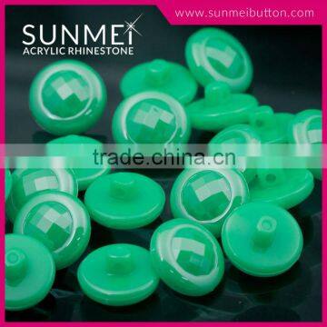 Hot Sale Candy Color Round Shaped Shank Acrylic Button