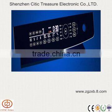 Washer capacitive touch switch panel with led