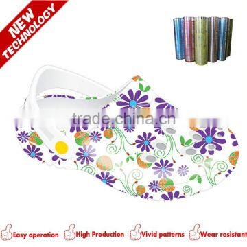 Fine 3D heat transfer print film for shoe