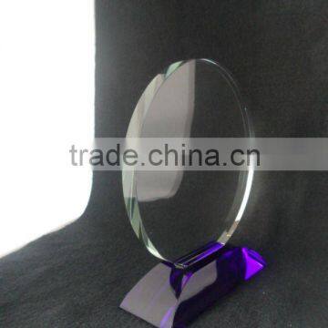 Years crystal trophy different size for souvenir and corporation display(R-0479)