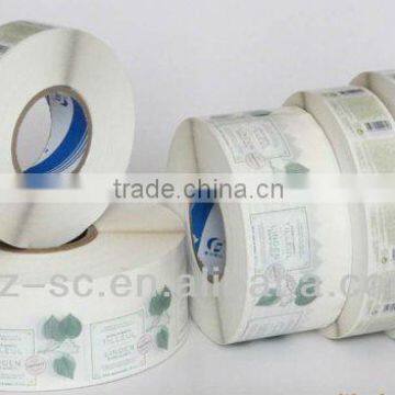 Transparent PVC rolls bottle label