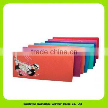 14332 Low Price Fashion Lady Silk Flowers Beauty Girls Leahter Wallet photo-2