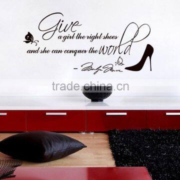 Living room lovely wall word stickers