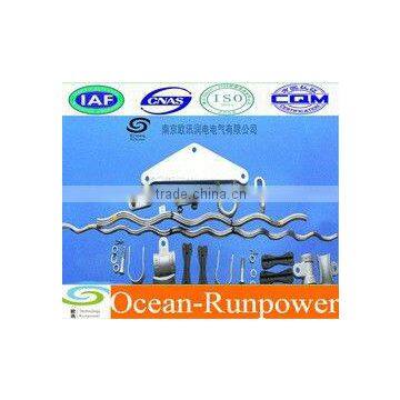 Double suspension clamps for adss cable