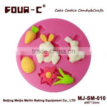 Silicone embossing gum paste mold,newest easter cupcake decorating mold