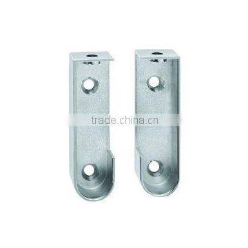 YD-026L High quality Zinc alloy wardrobe holder/coat rack bracket/suspension rail support from wardrobe hanging rail factory