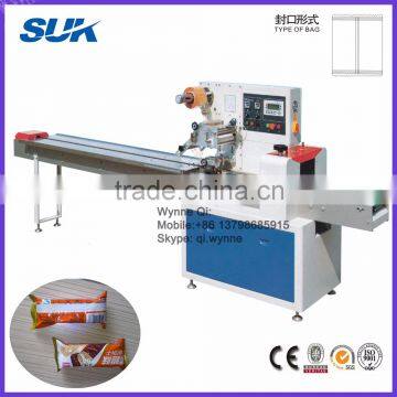 Bakery Factory Small Plastic Bag Pillow Wrapping Equipment Horizontal Packaging Machinery For Bread Cake Flow Packing Machine