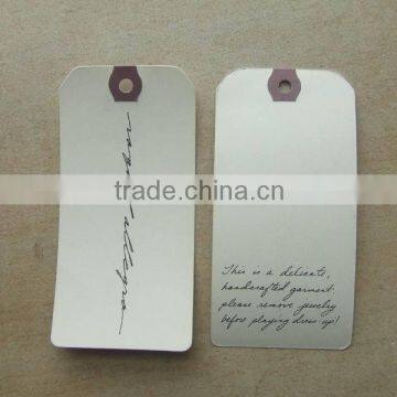 fashion garment customized paper printed label