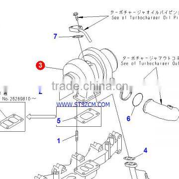 Hot sale genuine part PC228US-3 turbocharger 6738-81-8090