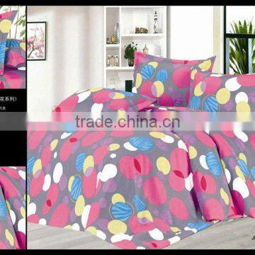 100% polyester pure and fresh feeling bedding set, nantong home textile