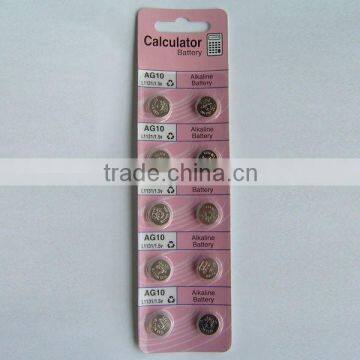 AG10 ALKALINE MANGANESE DIOXIDE BUTTON CELL