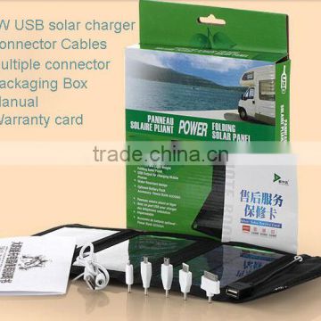 5W USB solar panel chargers 5W Foldable Solar Charger without battery For Mobilephone//DV/MP3/MP4/PSP