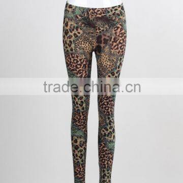 F5W31045 Animal Printed Leggings For Girls