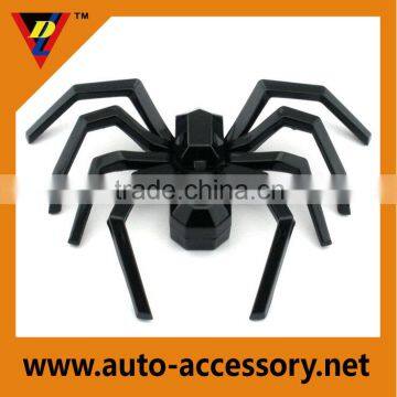 Chrome black spider emblems for cars custom logo plate