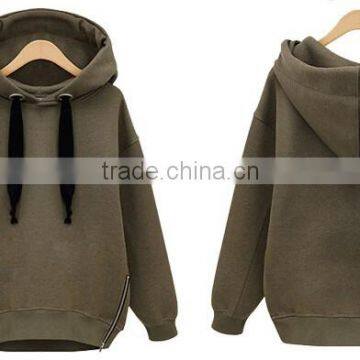 2015 Custom Made Wholesale Fleece Women Hoodies