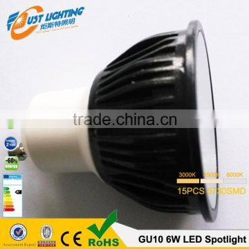 6W 15smd 5730smd Ra80 2700k-65ook 220v Gu10 Led Spotlights photo-1