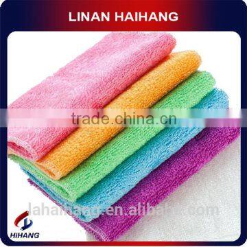 China Manufacture OEM 300GSM Yellow Blue Red Microfiber Dishes Cleaning Cloth