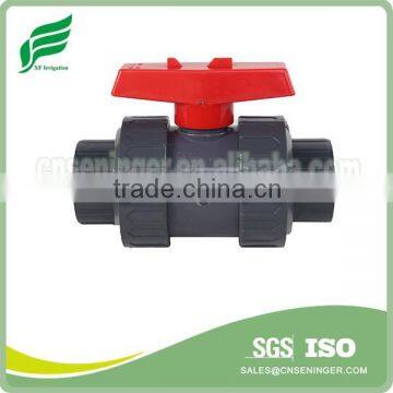 PVC Double Union Ball Valve socket and thread