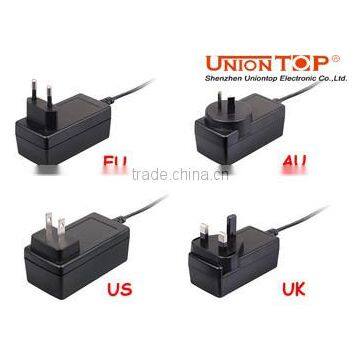 DC Output Type and Plug In Connection 12V 1.5A Power Supply Safety Marked