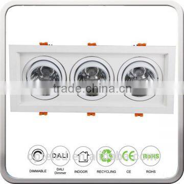 Two Three Heads Rectangular Led Grille Lamp Light Fixture Led Light Indoor Lighting 2*15W Downlight photo-3