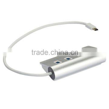 2015 New High Speed Type c 14V 2A Power Charging With 3 Port Usb 3.0 Hub +1 Usb Type c Hub Support for Fast Data Transmission photo-5