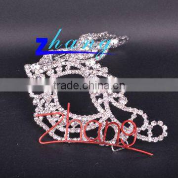 Bridal rhinestone beauty pageant mask