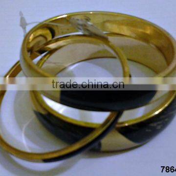 Brass Metal,Bone & Horn Fashion Bangle Bracelet Set