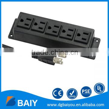 Factory supply American plug waterproof electrical socket outlet box for desktop