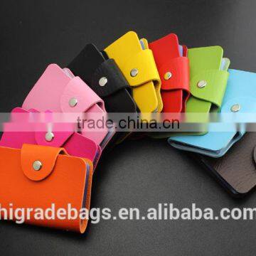 Faux Leather Card Holder Bags Leather 24 Credit Card photo-4