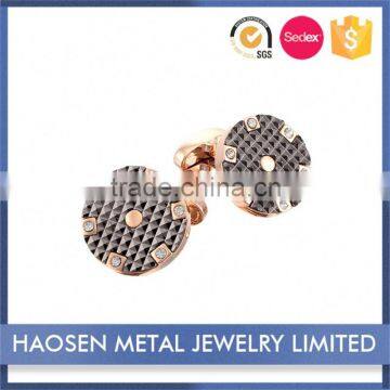 Quick Lead 2016 New Style Brass Zircon Cuff Links photo-3