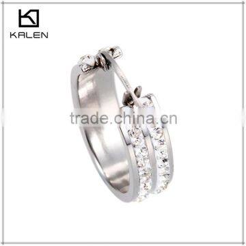 China stainless steel jewelry wholesale diamonds rings price